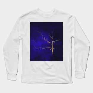 Kintsugi Gold Royal Blue Long Sleeve T-Shirt